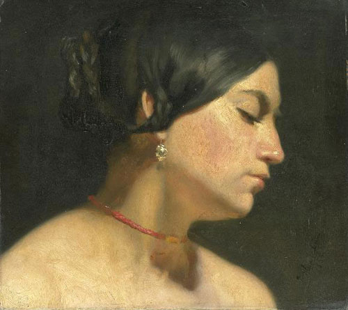 Мария Магдалина. 1854. Масло, холст. 12 1/8 x 13 3/4 дюймов (31 x 35 см). Rijksmuseum, Амстердам, Голландия.