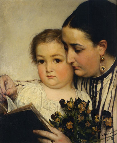 Портрет госпожи Боннефуа и Пюттеман (или Чтение). 1867.