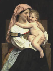 Woman of Cervara and Her Child. 1861. Oil on canvas. Public collection
