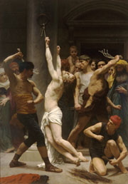 The Flagellation of Our Lord Jesus Christ. 1880. Oil on canvas. (212 x 309 cm). Cathedral of La Rochelle (La Rochelle, France)