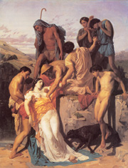 Zenobia retrouvee par les bergers sur les bords de l'Araxe