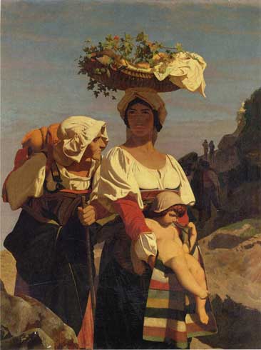 Жан-Леон Жером. Две итальянских крестьянки и младенец.